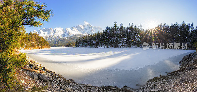 Zugspitze和Eibsee - garmisch partenkirchen, Bavaria